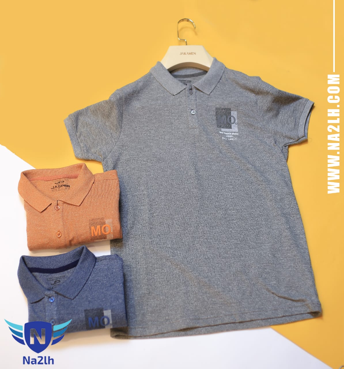 تيشيرت بولو رجالي باكمام قصيرة